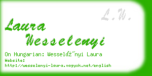 laura wesselenyi business card
